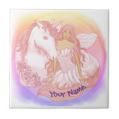 Fairy und Unicorn Fliese (Vorderseite)