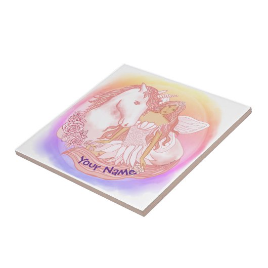 Fairy und Unicorn Fliese (Seite)