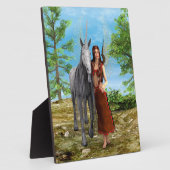 Fairy und Unicorn Fotoplatte (Seite)