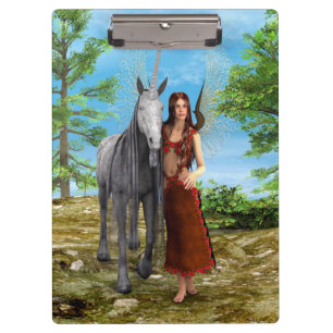 Fairy und Unicorn Klemmbrett
