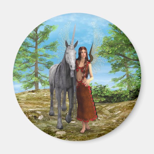 Fairy und Unicorn Magnet (Vorne)