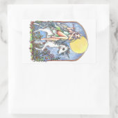 Fairy und Unicorn Rechteckiger Aufkleber (Tasche)