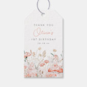 Fairy und Wildblumen Geburtstag Geschenkanhänger (Vorderseite)