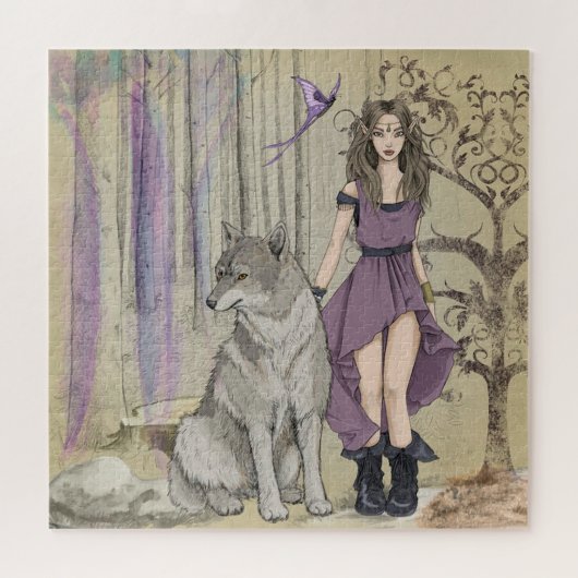 Fairy und Wolf Puzzle (Horizontal)