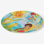 Fairy und Yellow Ladybug Birthday Party Teller (Schrägansicht)