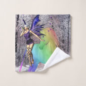 Fairy Unicorn Badezimmer Handtuchhandtuch Sets (Waschlappen)