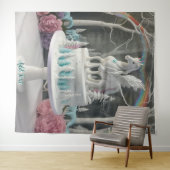 Fairy Unicorn Cake Wall Art Backdrop Banner Wandteppich (Beispiel (Horizontal))