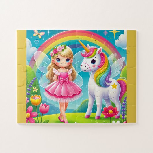 "FAIRY & UNICORN" JIGSAW PUZZLE (Horizontal)