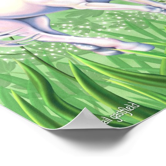 Fairy Unicorn Miniposter Poster (Ecke)