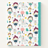 Fairy Unicorn Pattern Kid's Notizblock (Rückseite)
