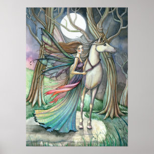 Fairy Unicorn Poster Druck von Molly Harrison