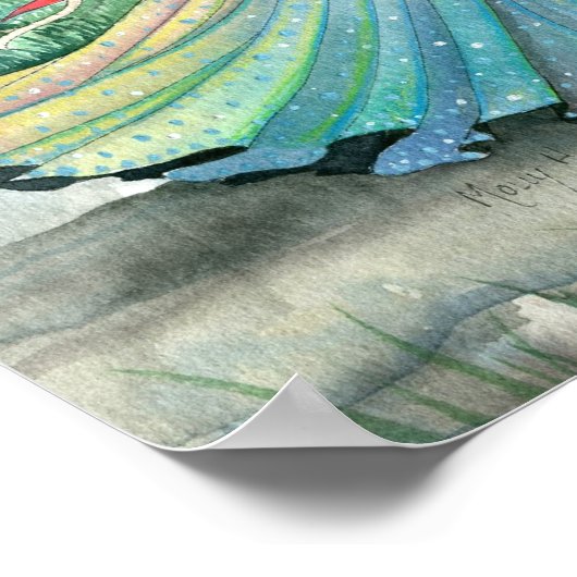 Fairy Unicorn Poster Print von Molly Harrison (Ecke)