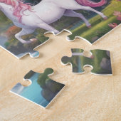 Fairy Unicorn und Burg Personalisiert Puzzle (Seite)