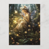 Fairy unter den Fireflies Postkarte (Vorderseite)