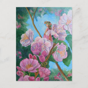 Fairy unter den Kirschblüten Postkarte