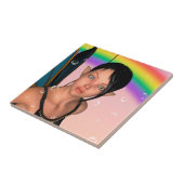 Fairy unter Rainbow Fliese (Seite)