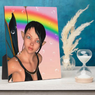 Fairy unter Rainbow Fotoplatte