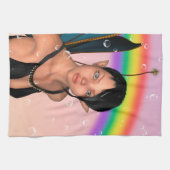 Fairy unter Rainbow Handtuch (Horizontal)