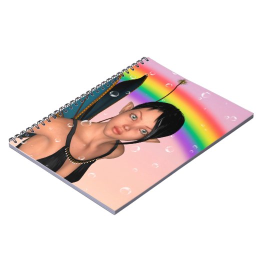 Fairy unter Rainbow Notizblock (Linke Seite)
