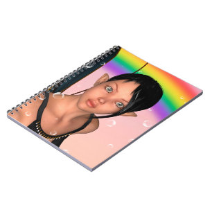 Fairy unter Rainbow Notizblock
