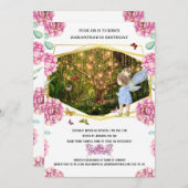 Fairy verzauberte Schmetterlingsmädchen aus Kaming Einladung (Vorne/Hinten)