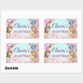 Fairy-verzauberter Forstaufkleber Rechteckiger Aufkleber (Blatt)