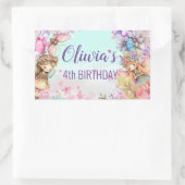 Fairy-verzauberter Forstaufkleber Rechteckiger Aufkleber (Tasche)