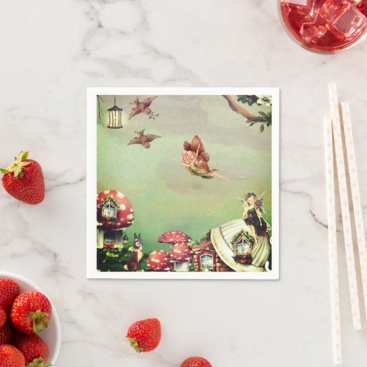 Fairy Village Decoupage Tissue Paper Serviette (Beispiel)