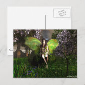 Fairy Vineglitter Postkarte (Vorne/Hinten)