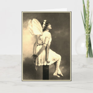 Fairy Vintage Foto Feiertagskarte