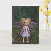 Fairy Violet - Grußkarte Karte (Gelbe Blume)