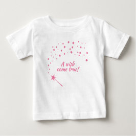 Fairy Wand & Stars, ein Wunsch wird wahr Baby T-shirt
