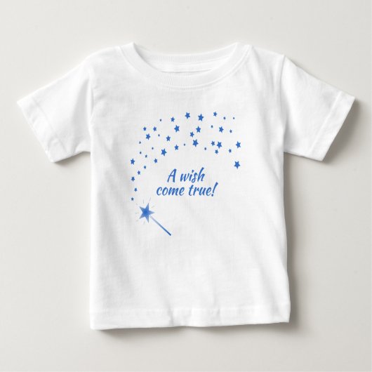Fairy Wand & Stars, ein Wunsch wird wahr Baby T-shirt (Vorderseite)