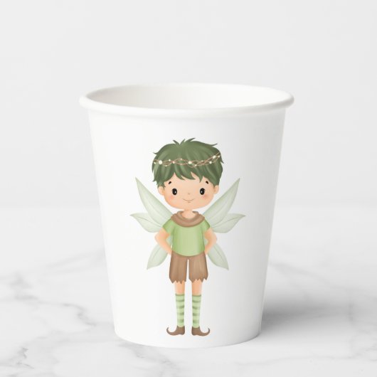 Fairy Wearing Green Pappbecher (Vorderseite)