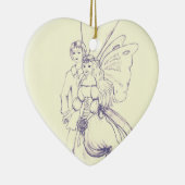 Fairy Wedding Keramik Ornament (Rechts)