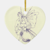 Fairy Wedding Keramik Ornament (Vorne)