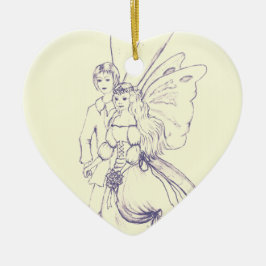 Fairy Wedding Keramik Ornament