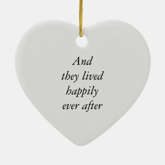 Fairy Wedding Keramik Ornament (Hinten)