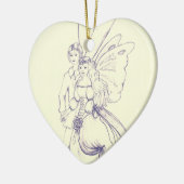 Fairy Wedding Keramik Ornament (Links)