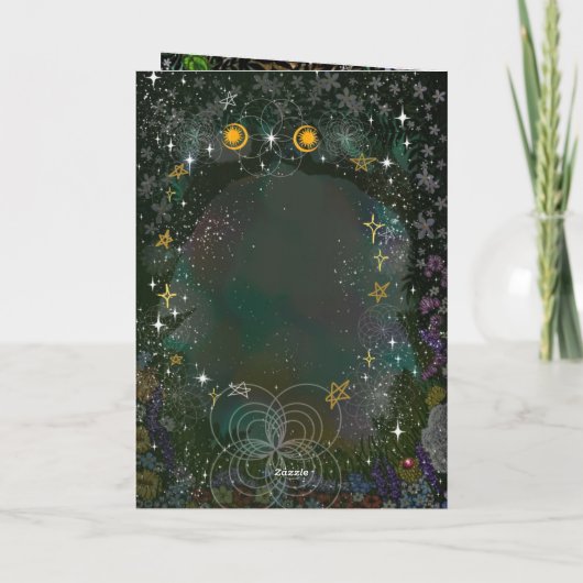 Fairy Whimsical Forest of Magic Karte (Rückseite)