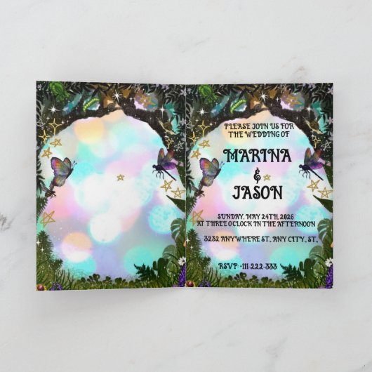 Fairy Whimsical Forest of Magic Karte (Innenseite)