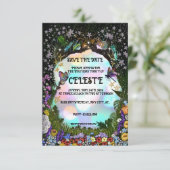 Fairy Whimsical Forest of Magic Save The Date (Stehend Vorderseite)