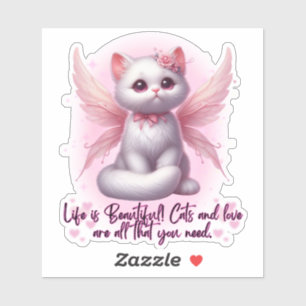 Fairy Whiskers of Liebe Aufkleber