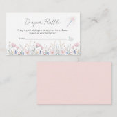 Fairy Wildblume Verzauberte Whimsical Baby Dusche Begleitkarte (Vorne/Hinten)