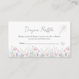 Fairy Wildblume Verzauberte Whimsical Baby Dusche Begleitkarte