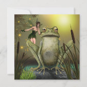 Fairy Will, eine Frösche-Fantasie-Leere-Flachkarte (Vorderseite)