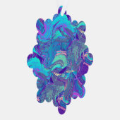 fairy wing artglass - blues and purples : ornament karte (Rechts)