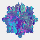 fairy wing artglass - blues and purples : ornament karte (Rückseite)