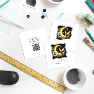 Fairy Wing Floral Moon Juwelen Delights Quadratische Visitenkarte