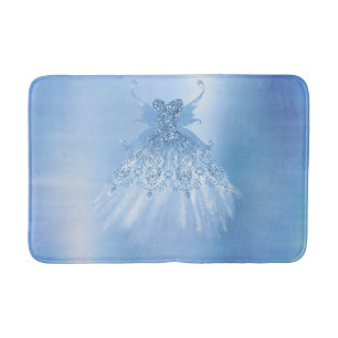 Fairy Wing Ice Gown Frost Blue Iridescent Sheen Badematte